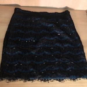 Annabelle Sequin Two Tone Skirt